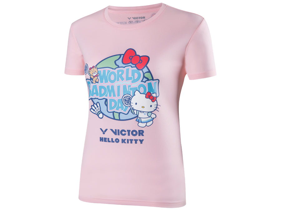 VICTOR X HELLO KITTY World Badminton Day T-Shirt T-KT301 – e78shop