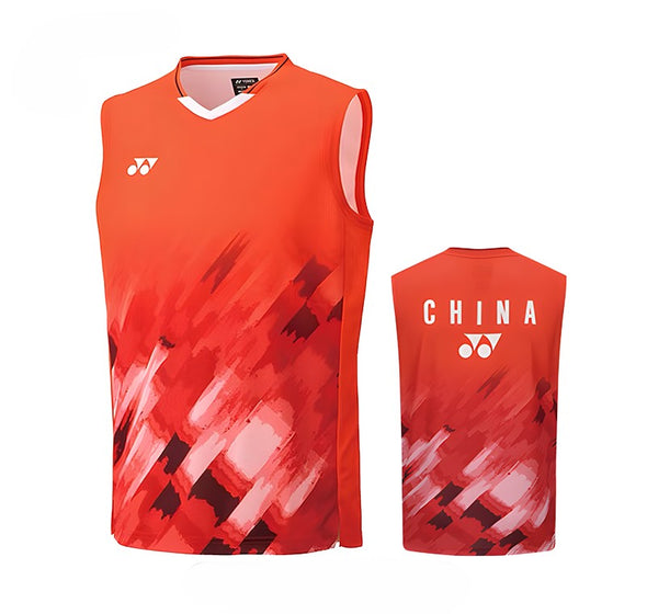 YONEX 2024 China Team Men's Game shirt 10582CR (Sleeveless)