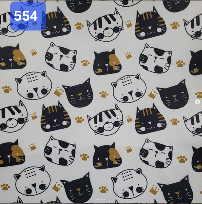 Handmade Water Resistant Racket Case (Sleepy Cats & Paws 554)