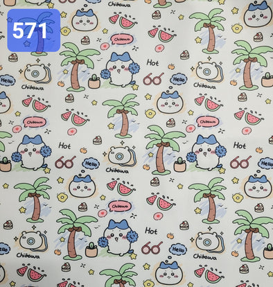 Handmade Water Resistant Handle Case (Chiikawa's Sunny Vacation 571)