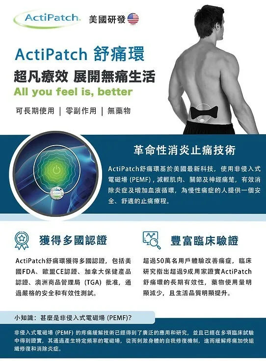 Actipatch - 30 Day PEMF Therapy Muscle & Joint Pain Relief – e78shop