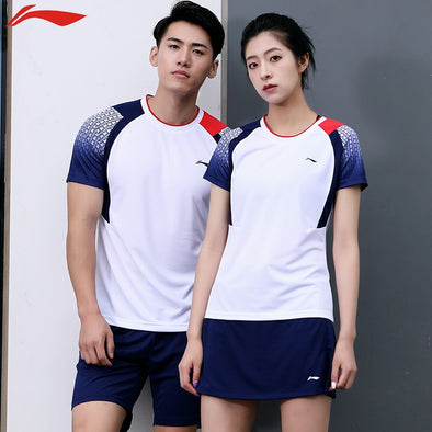 LI-NING Men's Game Shirt and Shorts Set AATP019
