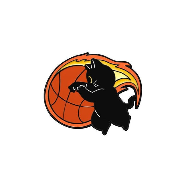 Playful Sports Cat Brooch (Pin) CACC009