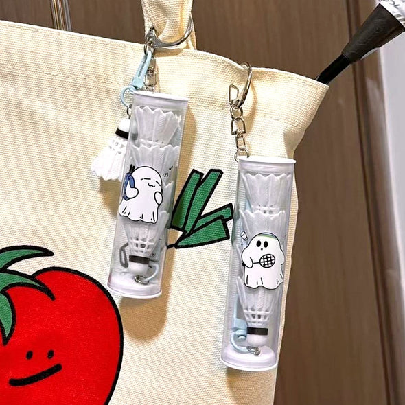 Mini Badminton Tube Keychain CKEY0019