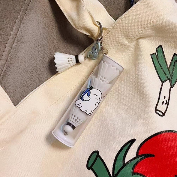 Mini Badminton Tube Keychain CKEY0019