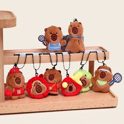 Capybara Sports Keychain – 3 Friends Series CKEY0024