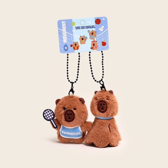 Capybara Sports Keychain – 3 Friends Series CKEY0024