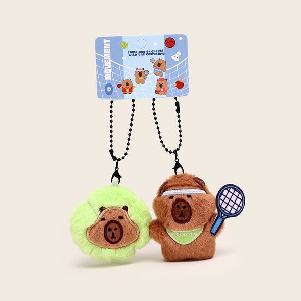 Capybara Sports Keychain – 3 Friends Series CKEY0024