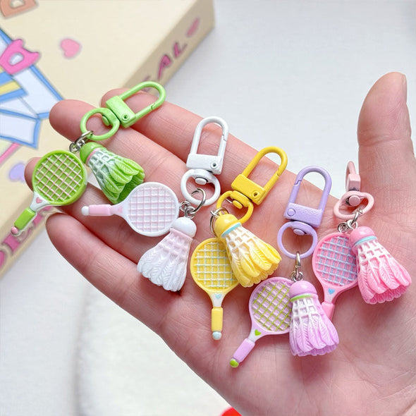 Mini Badminton Racket & Shuttlecock Keychain – CKEY0025