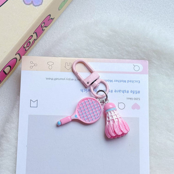 Mini Badminton Racket & Shuttlecock Keychain – CKEY0025