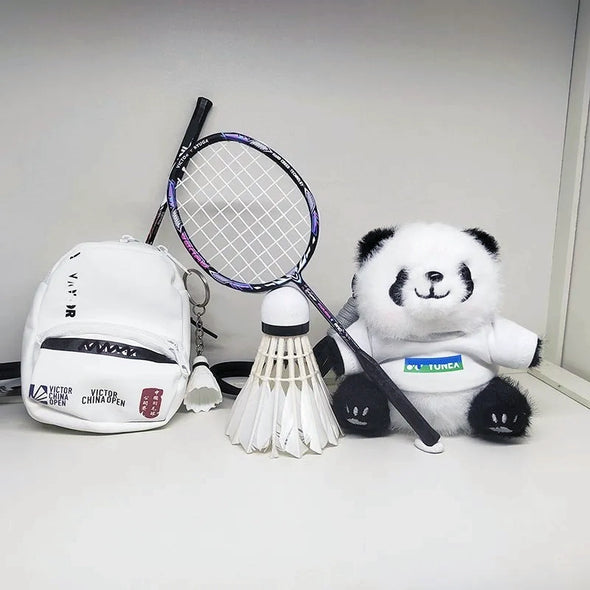 Mini Carbon Fiber Badminton Racket Keychain CKEY0035