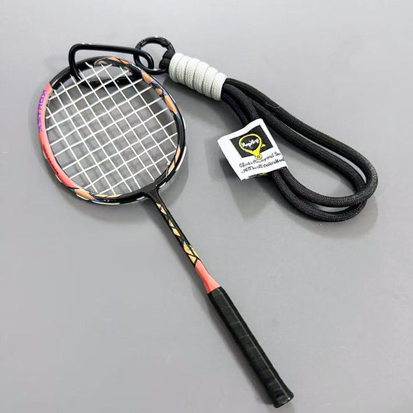 Mini Carbon Fiber Badminton Racket Keychain CKEY0035