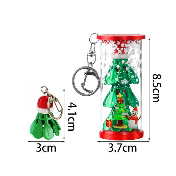 Mini Christmas Badminton Keychain CKEY0036