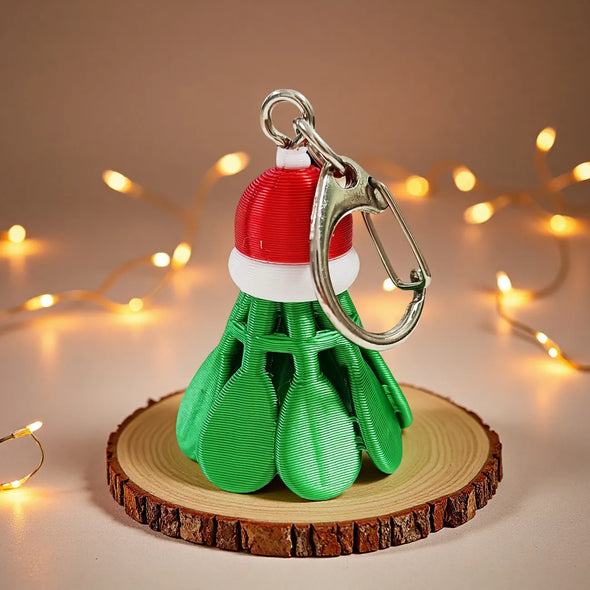 Mini Christmas Badminton Keychain CKEY0036