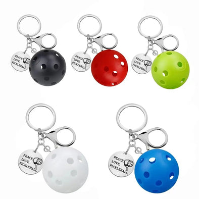 Stainless Steel Pickleball Keychain CKEY0040
