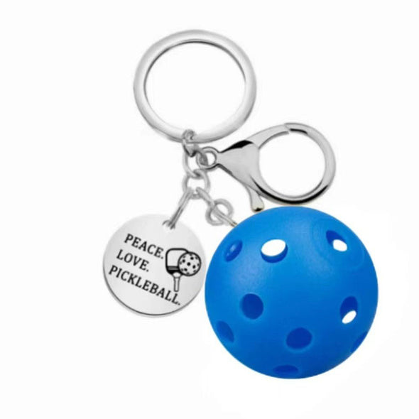 Stainless Steel Pickleball Keychain CKEY0040