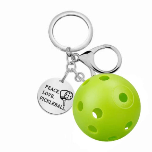 Stainless Steel Pickleball Keychain CKEY0040
