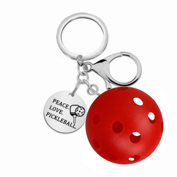 Stainless Steel Pickleball Keychain CKEY0040
