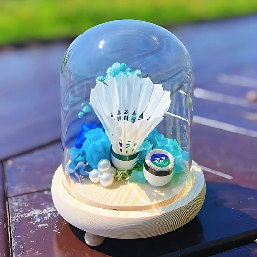 Preserved Flower Handmade Gift with Shuttlecock COTHER006