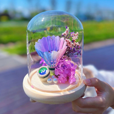 Preserved Flower Handmade Gift with Shuttlecock COTHER006