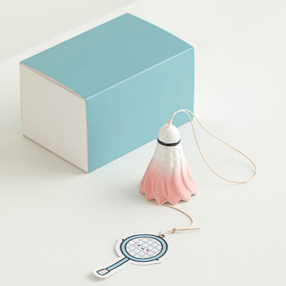 Handmade Ceramic Badminton Wind Chime COTHER010