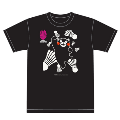 SAISHUNKAN  Shuttle & Jump! Kumamon T-shirt (シャトルとジャンプ！Tシャツ くまモンver.)