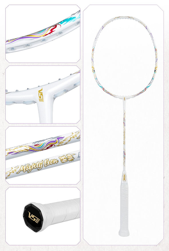 VS Mighty Lion Badminton Racket (White)