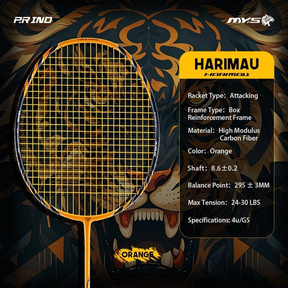 PRsports Malaysia Limited Edition HARIMAU Badminton Racket
