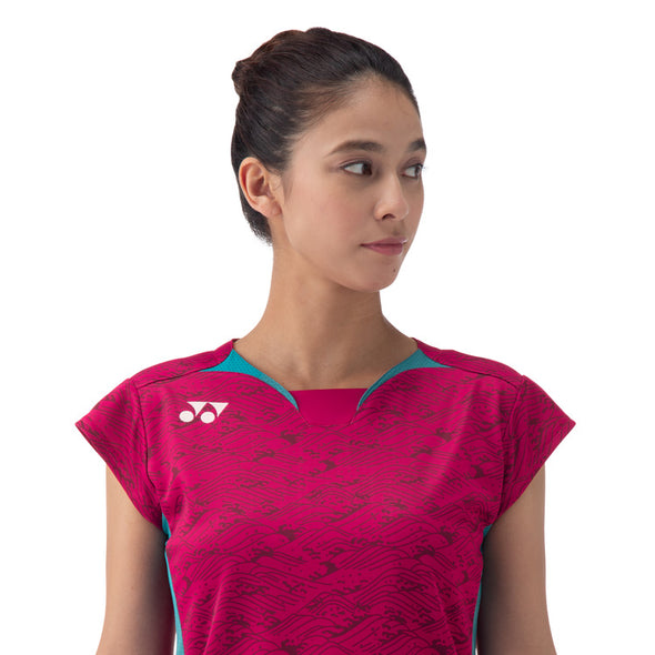 YONEX 2024 Japan Women's Game Shirt (Fitted Shirt). 20822
