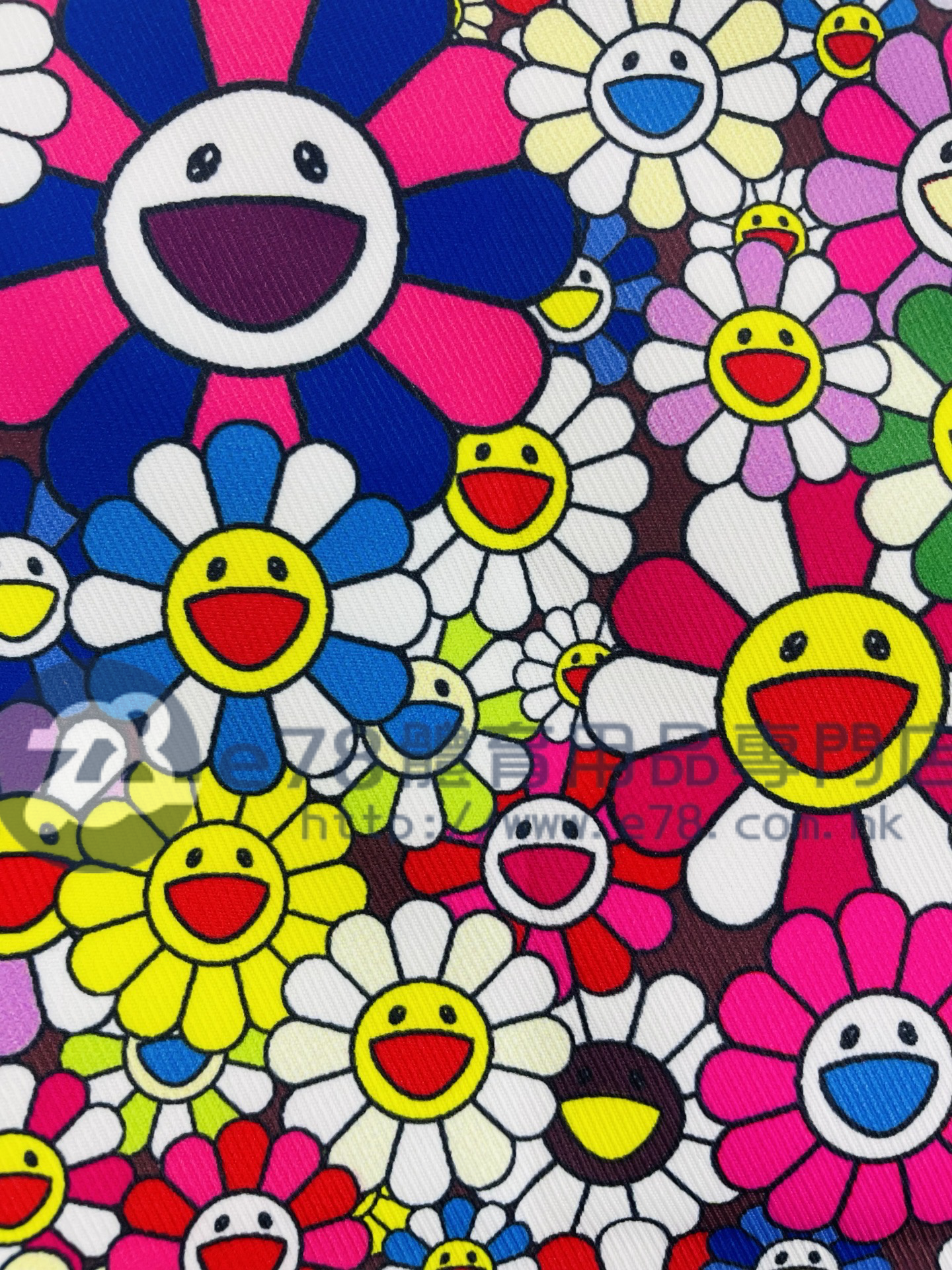 Handmade Water Resistant Shirt Bag( Takashi Murakami Flower 158
