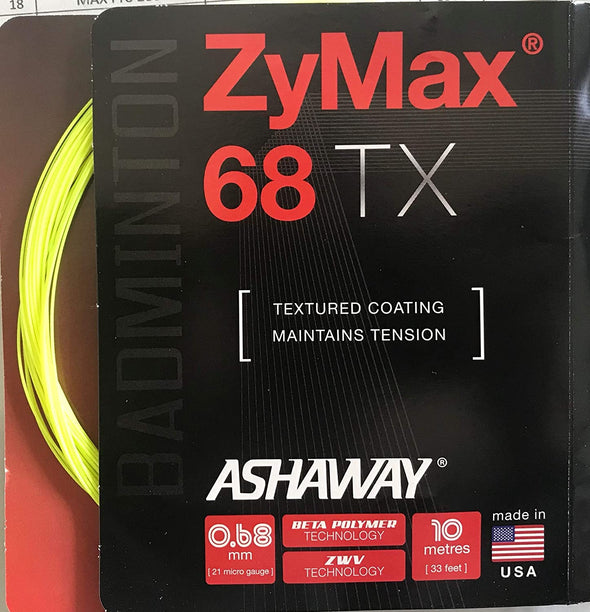 Ashaway ZyMax 68 TX STRINGING SERVICE