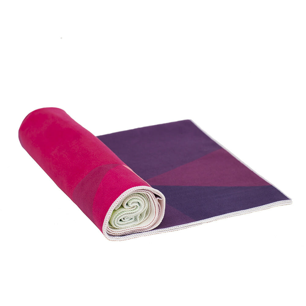 Verve Culture Block Print Restorative Yoga Mat with Towel and Bag