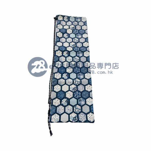 Handmade Water Resistant Racket Case (Blue flower 238）