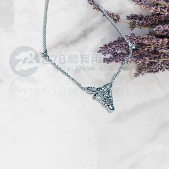 Badminton Necklace Pendant Pendant 925 Sterling Silver(Bow Tie) 9256