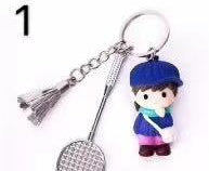 Cute Badminton Keychain CBK01