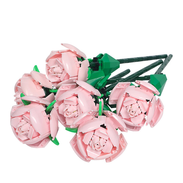 SEMBO Puzzle Roses Flower (Pink)
