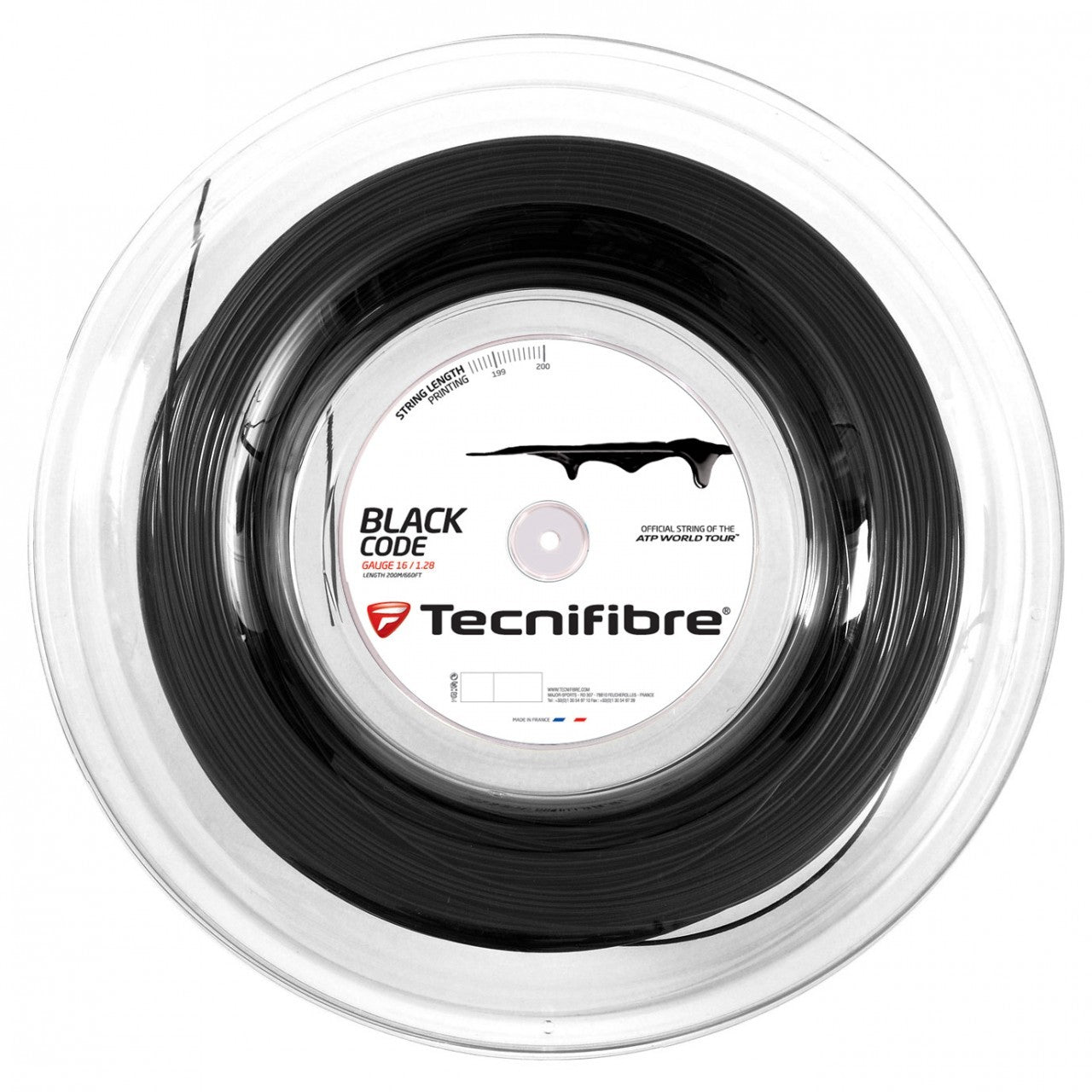 Black Tenmis Racquet String Tecnifibre Tennis String Black Code – e78shop