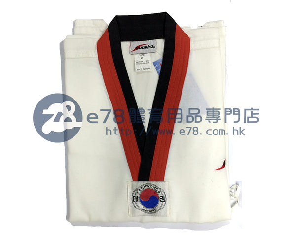 Sunbird Taekwondo suit (Black/Red) TU3014