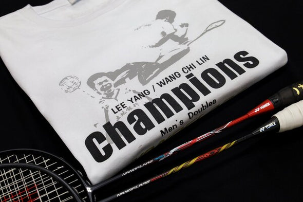 Yonex Taiwan Men’s Double Champion T-shirt(麟洋專屬「聖筊」紀念重磅 T-shirt ) YOBT1013TR-011