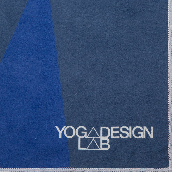 Yoga Design Lab Power Grip Mat Towel Geo Blue
